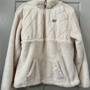 New Balance Women's Off-White Teddy Jacket